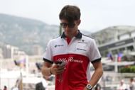 Charles Leclerc of Monaco and Sauber Alfa Romeo in the...
